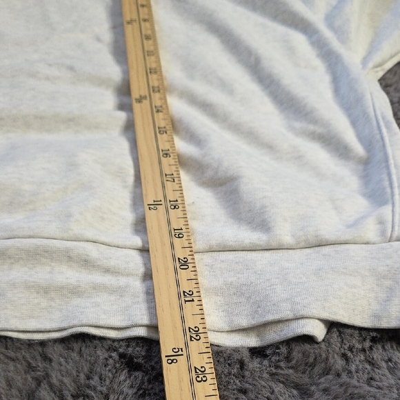 Nike Cream Gray Oversized Cropped Standard Issue Sweater Unisex Size XL - Picture 10 of 13